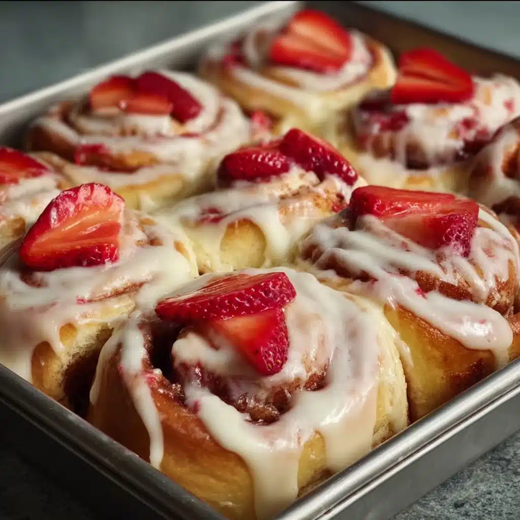 Strawberry Cheesecake Cinnabon Rolls Recipe - Recipe Image