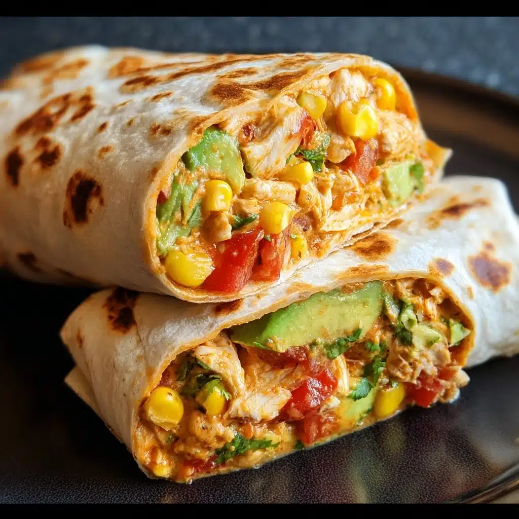 Crunchy Southwestern Chicken Wrap Recipe - Recipe Image