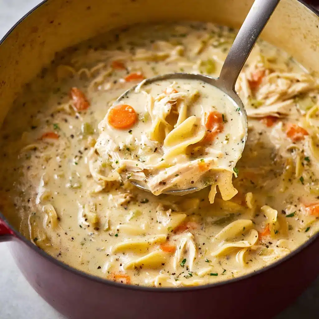 Creamy Chicken Noodle Soup Recipe - Recipe Image