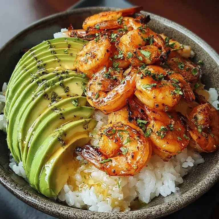 Spicy Shrimp and Avocado Rice Bowl Recipe