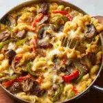 Philly Cheesesteak Pasta Recipe