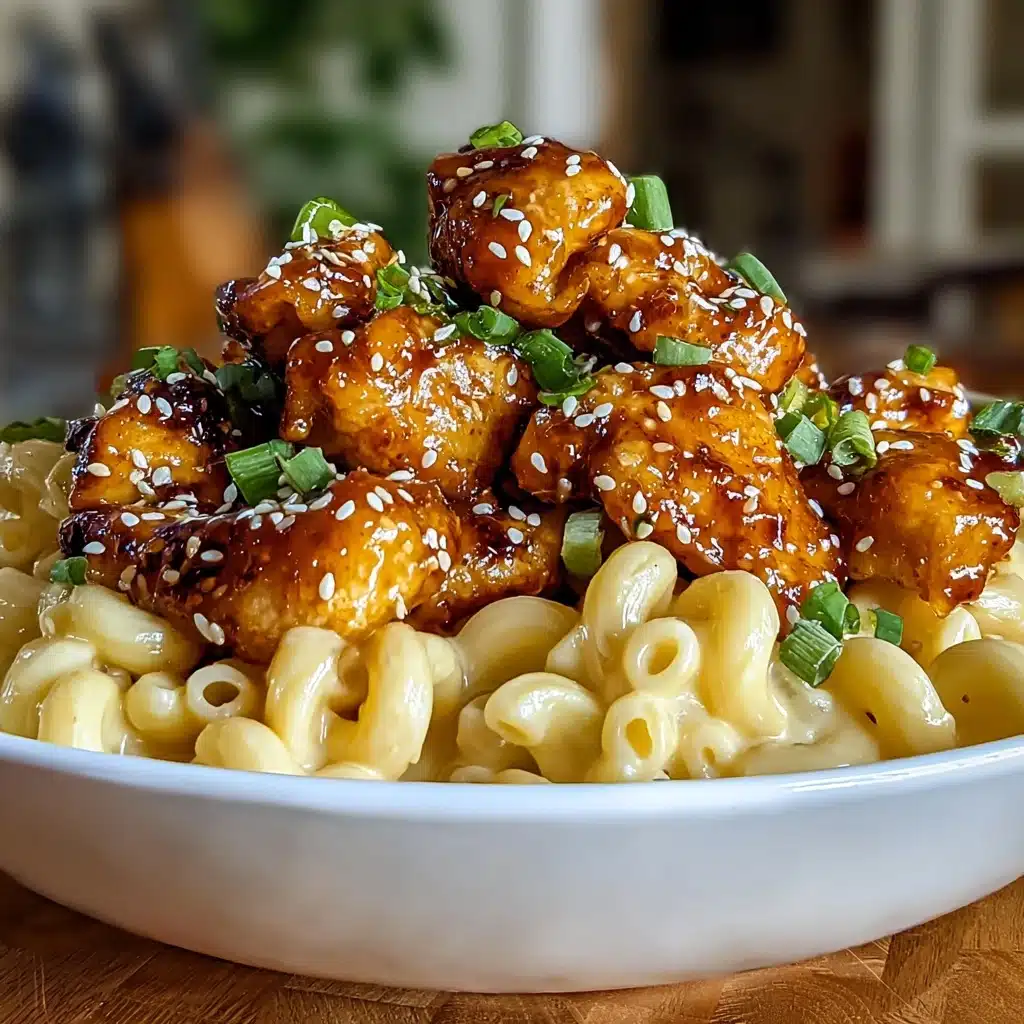 Irresistible Spicy Honey Pepper Chicken with Mac and Cheese Recipe - Recipe Image