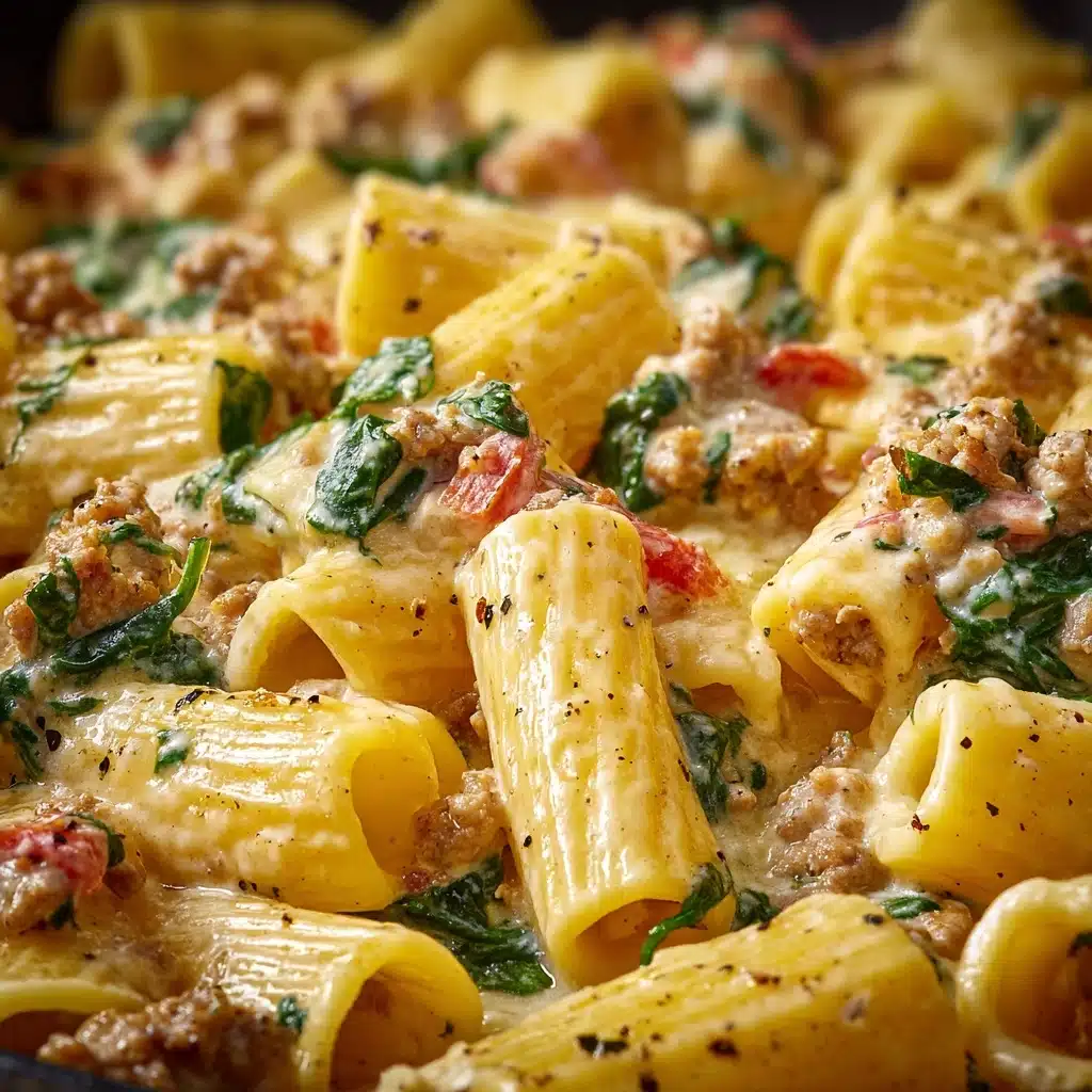 Creamy Italian Sausage Rigatoni Recipe - Recipe Image