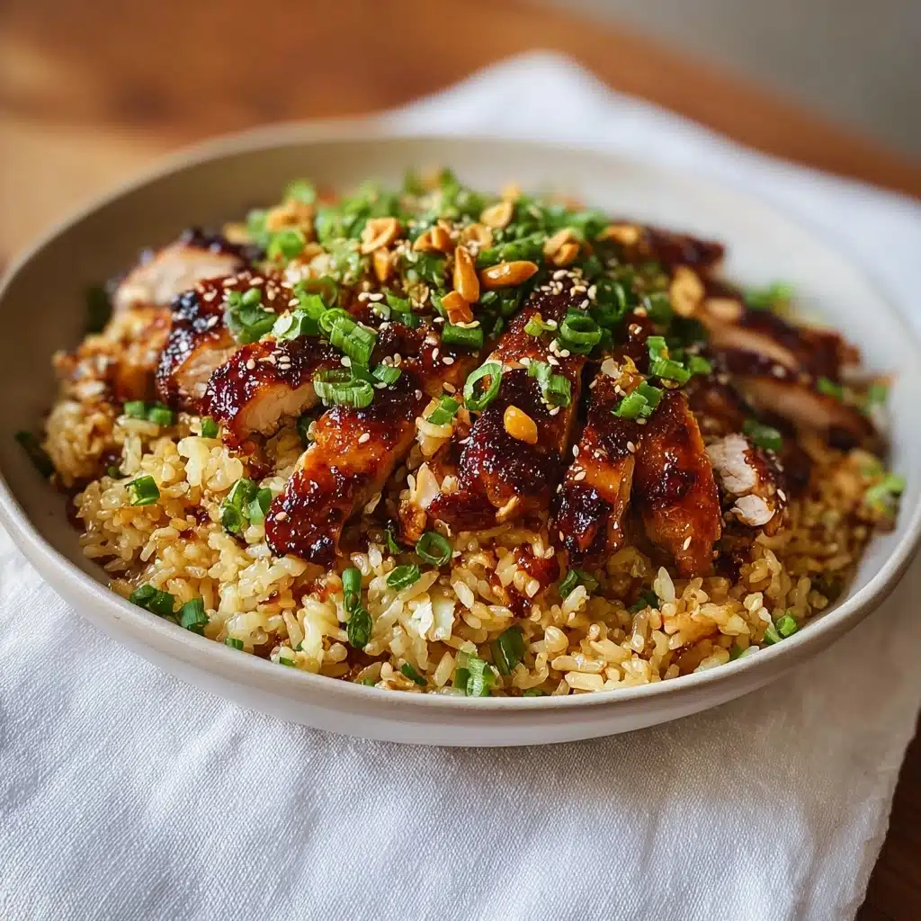 Savory Japanese BBQ Chicken Fried Rice Extravaganza Recipe - Recipe Image