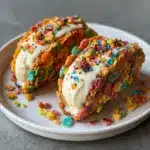 Fruity Pebbles Cheesecake Tacos Recipe