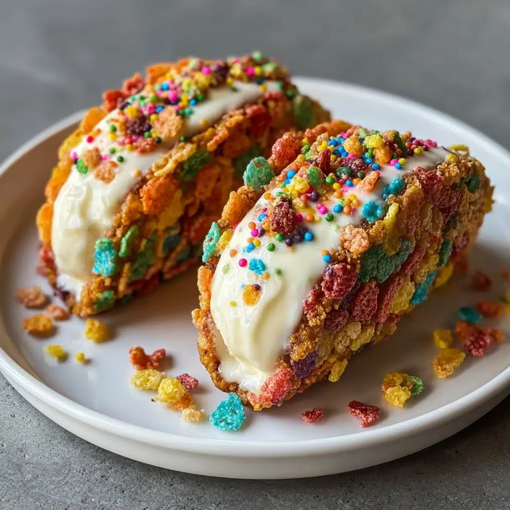 Fruity Pebbles Cheesecake Tacos Recipe