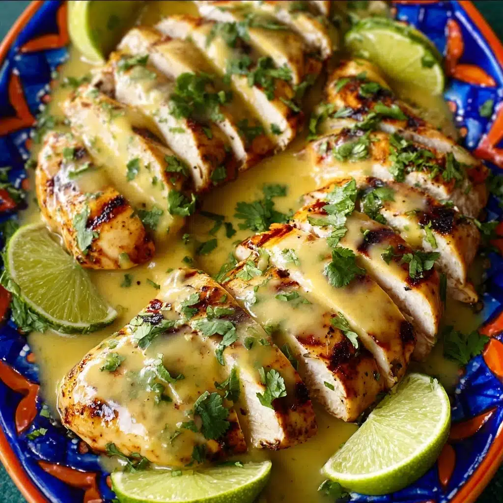 Grilled Salsa Verde Pepper Jack Chicken Recipe - Recipe Image