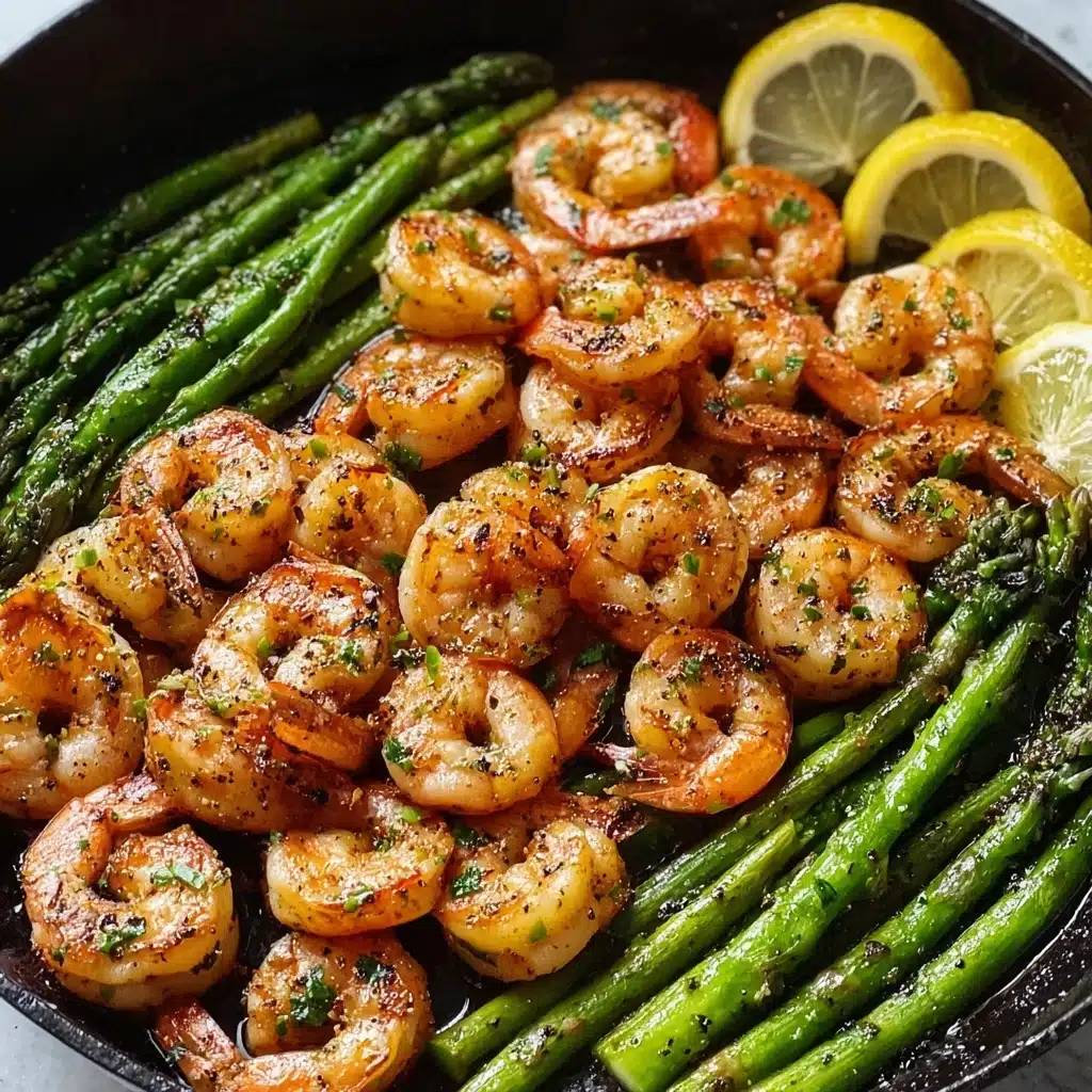 Lemon Garlic Shrimp and Asparagus Recipe