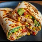 Crunchy Southwestern Chicken Wrap Recipe