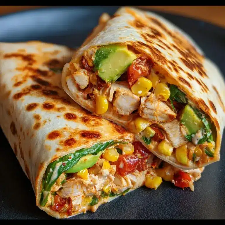 Crunchy Southwestern Chicken Wrap Recipe