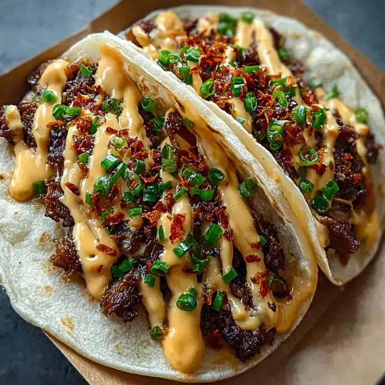 Garlic Butter Honey BBQ Beef Tacos Recipe