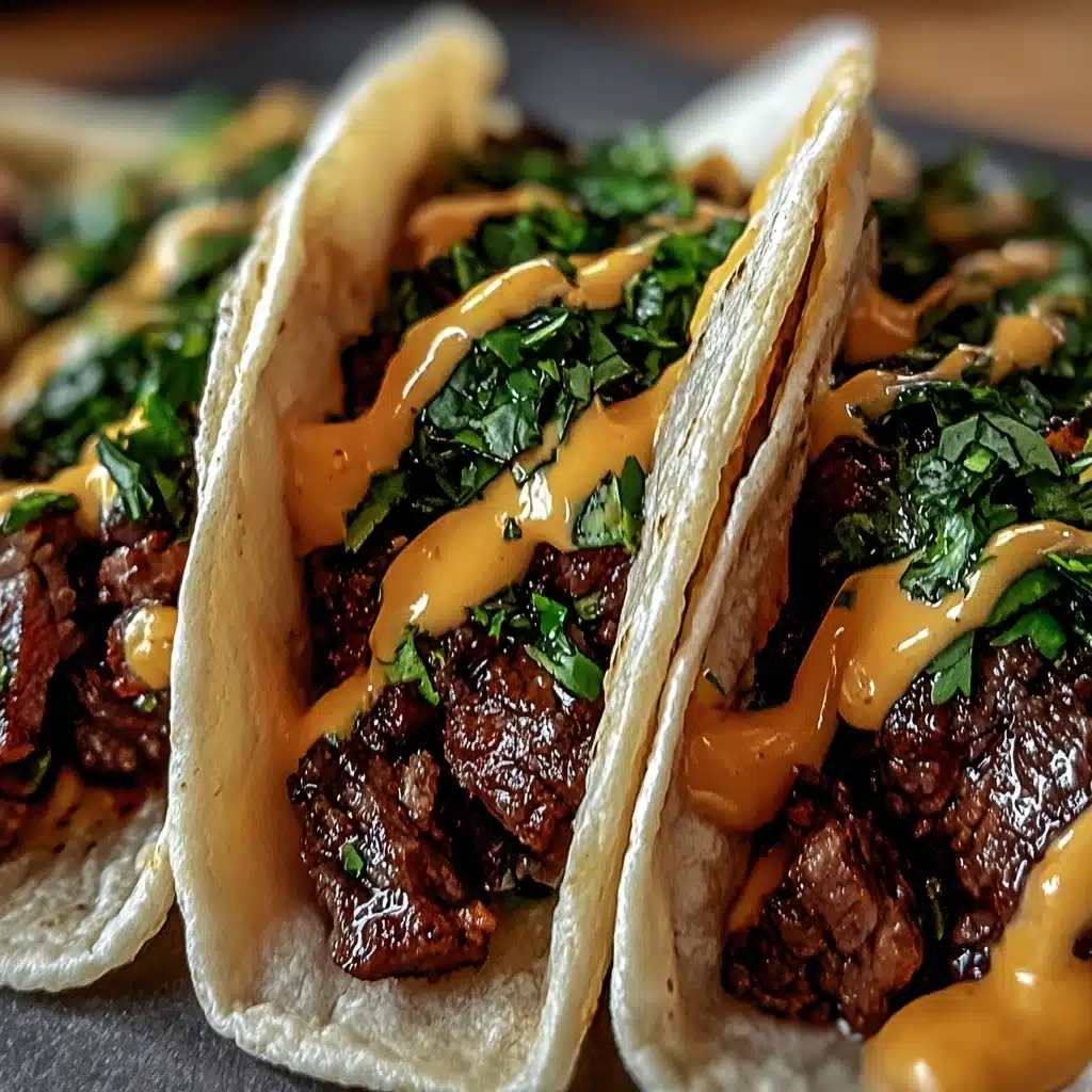 Garlic Butter Honey BBQ Beef Tacos Recipe
