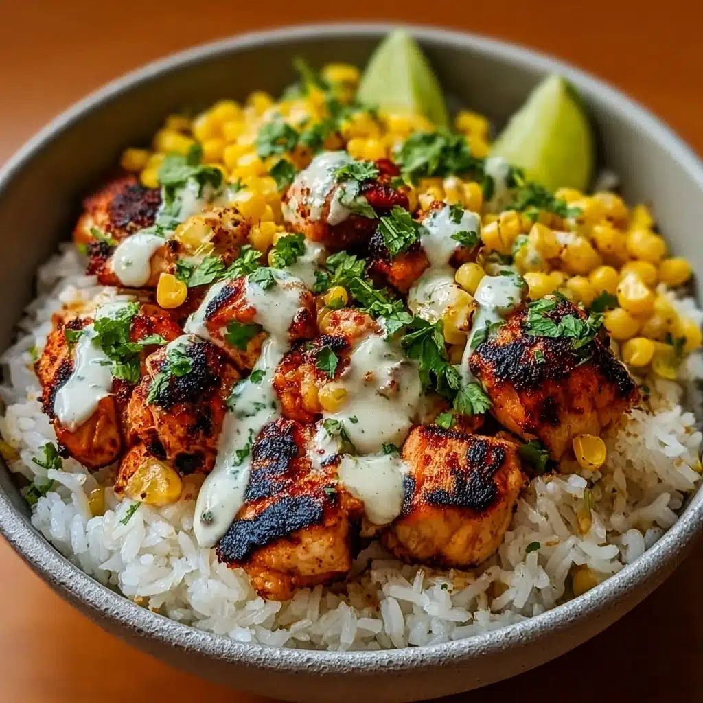 Street Corn Chicken Rice Bowl Recipe for Easy Dinners Recipe