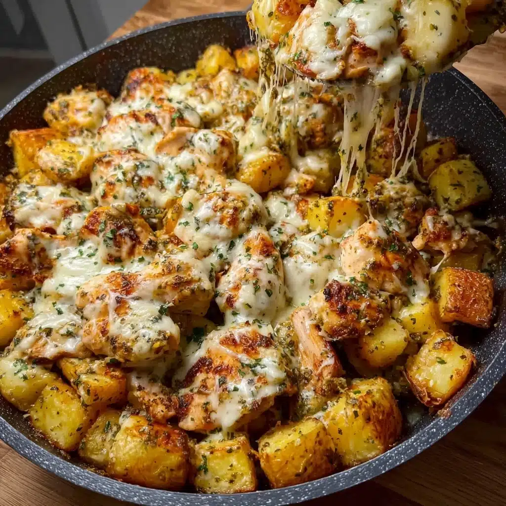Garlic Parmesan Chicken and Potatoes Recipe - Recipe Image
