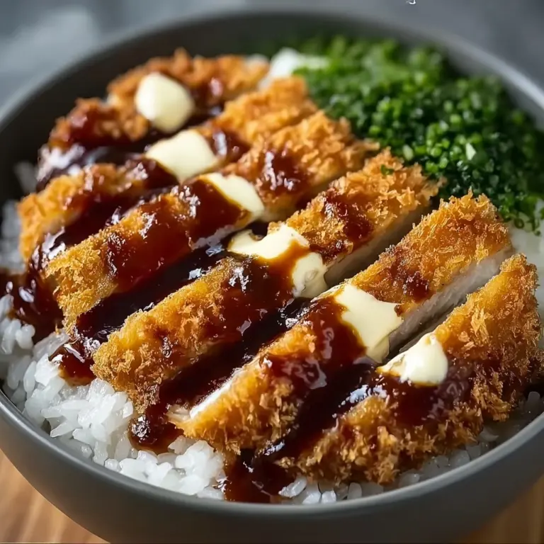 Japanese Katsu Bowls with Tonkatsu Sauce Recipe