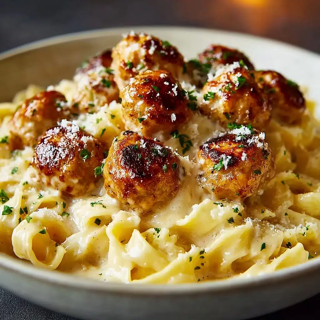 Chicken Bites with Creamy Parmesan Pasta Recipe