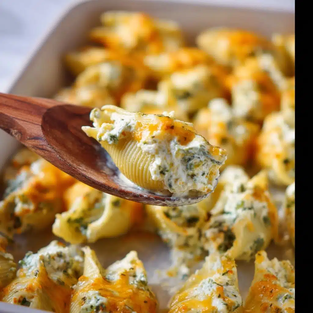 Chicken Alfredo Stuffed Shells Recipe - Recipe Image