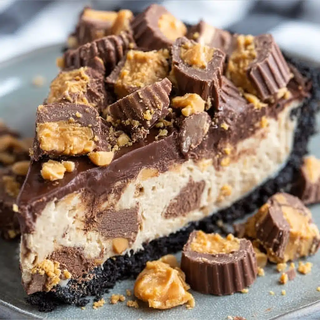 Giant Reese’s Peanut Butter Cup Pie Recipe - Recipe Image