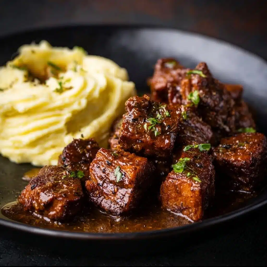 Cajun Garlic Butter Steak Bites Recipe - Recipe Image