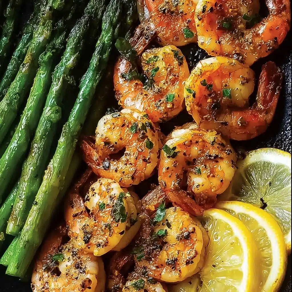 Lemon Garlic Shrimp and Asparagus Recipe - Recipe Image