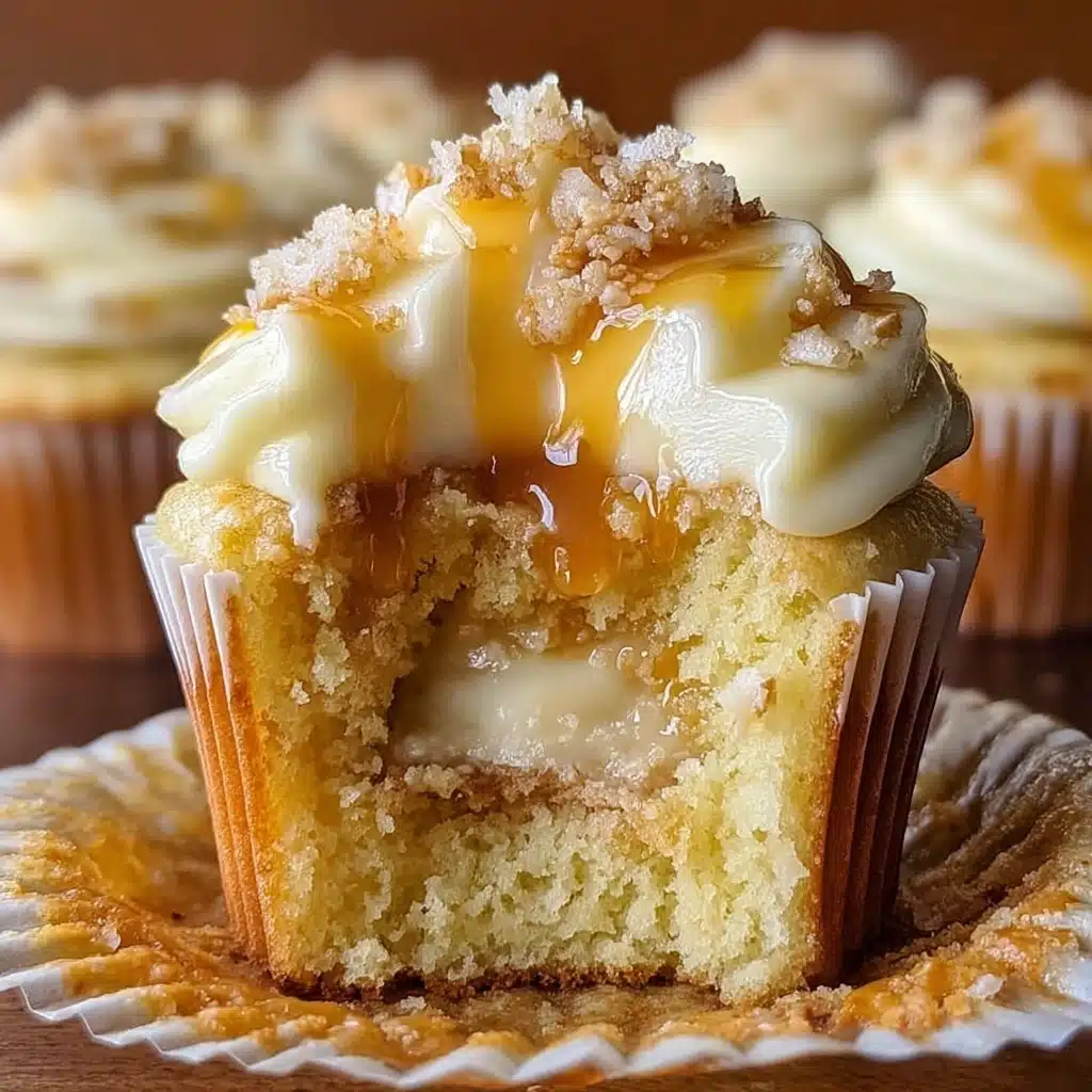 Honey Peach Cream Cheese Cupcakes Recipe - Recipe Image