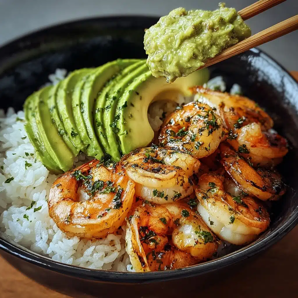 Spicy Shrimp and Avocado Rice Bowl Recipe - Recipe Image
