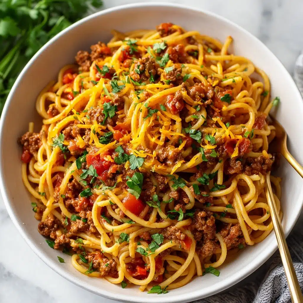 Taco Spaghetti To Die For Recipe - Recipe Image