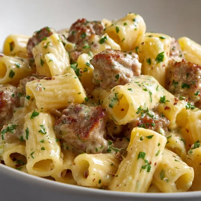 Creamy Italian Sausage Rigatoni Recipe