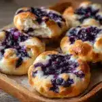 Fluffy Cottage Cheese Blueberry Cloud Bread Recipe