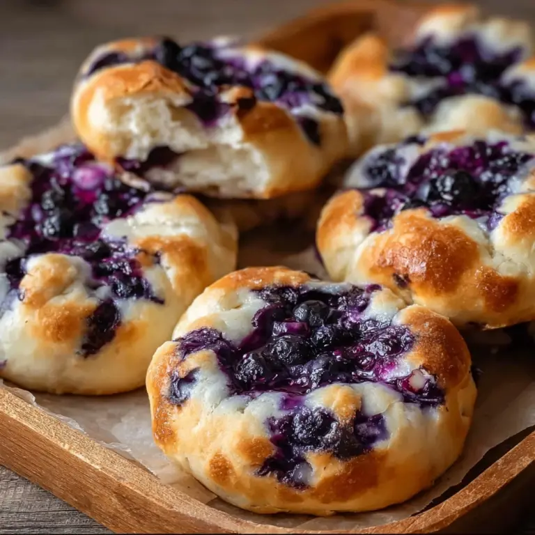 Fluffy Cottage Cheese Blueberry Cloud Bread Recipe