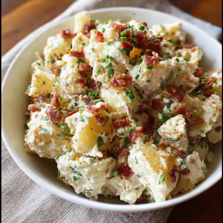 Loaded Potato Salad – Easy Baked Potato Side Dish for BBQs Recipe