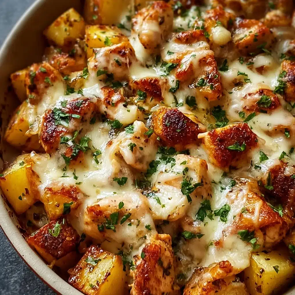 Garlic Parmesan Chicken and Potatoes Recipe