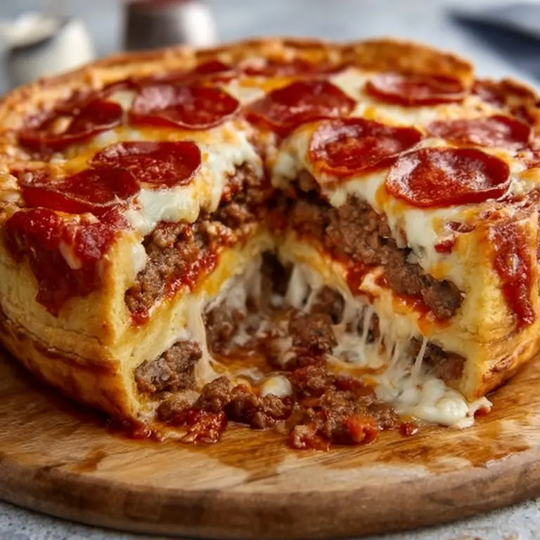 The Pizza Burger Pie Recipe
