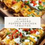 Crispy Jalapeño Popper Chicken Taquitos Recipe Delight Recipe