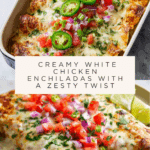 Creamy White Chicken Enchiladas Recipe