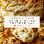 Crab Stuffed Cheddar Bay Biscuits with Lemon Butter Recipe