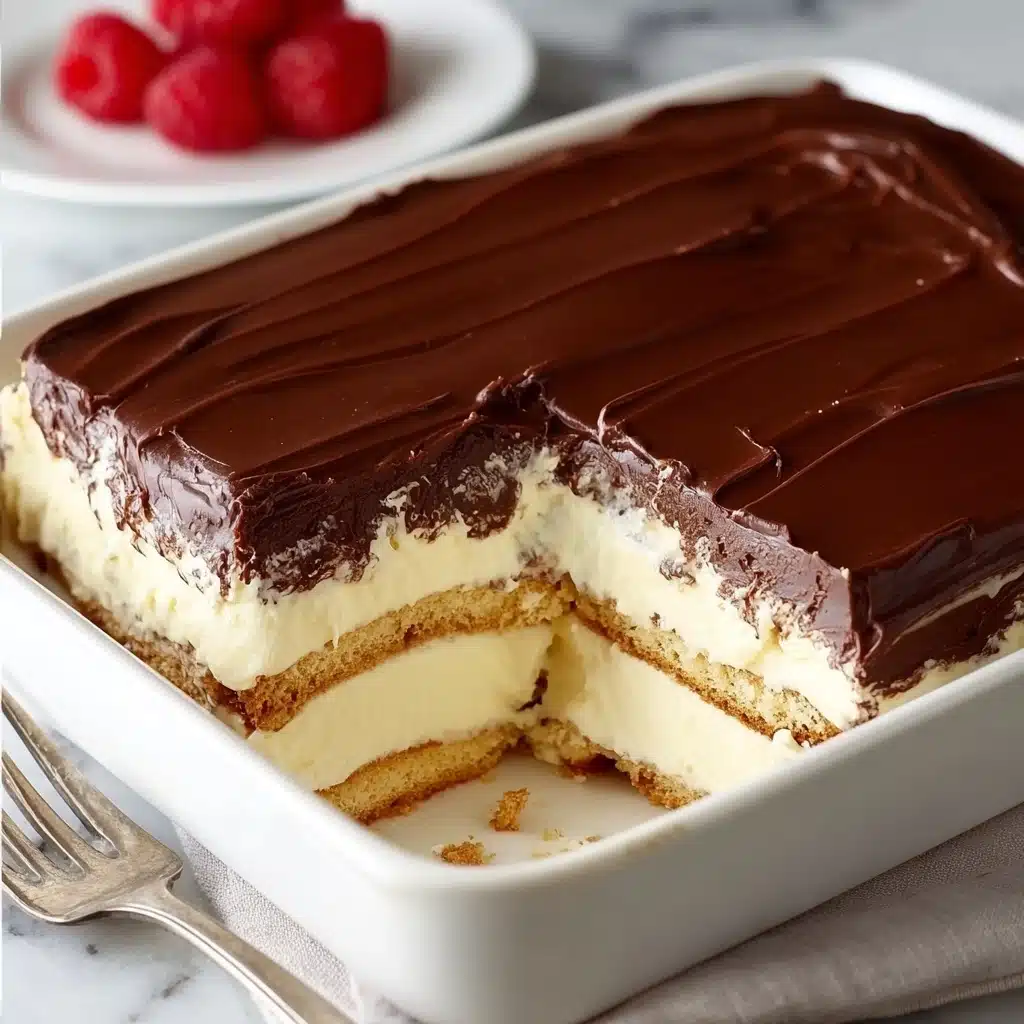 No-Bake Eclair Cake Recipe - Recipe Image
