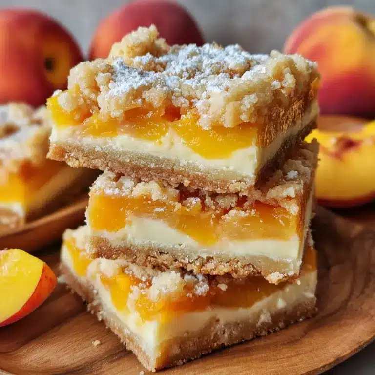 Heavenly Summer Peach Bars Recipe