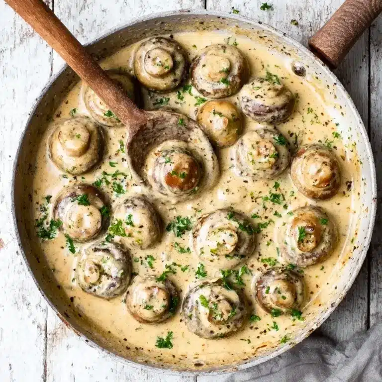 Garlic Parmesan Mushrooms Recipe