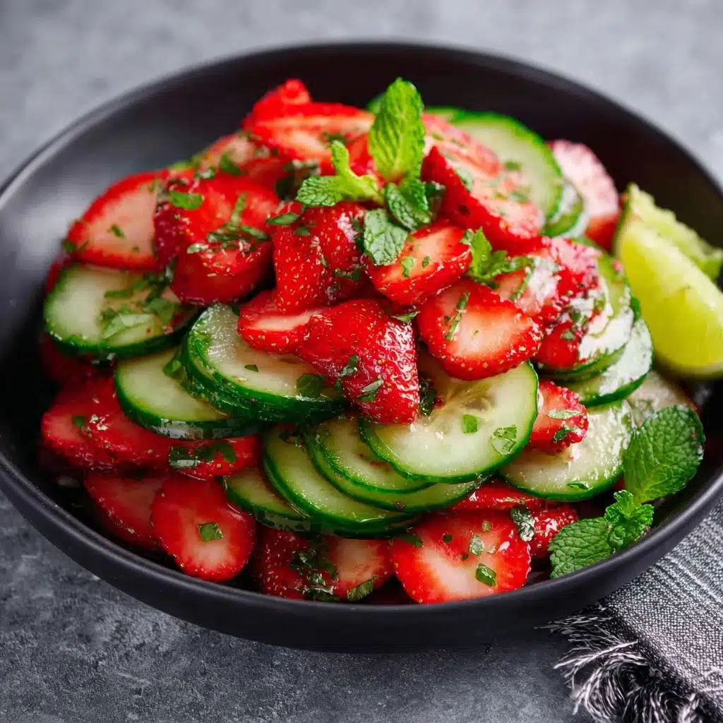 Cucumber Strawberry Salad Recipe - Recipe Image