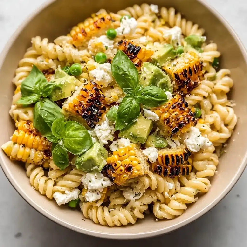 Creamy Street Corn Pasta Salad Recipe - Recipe Image