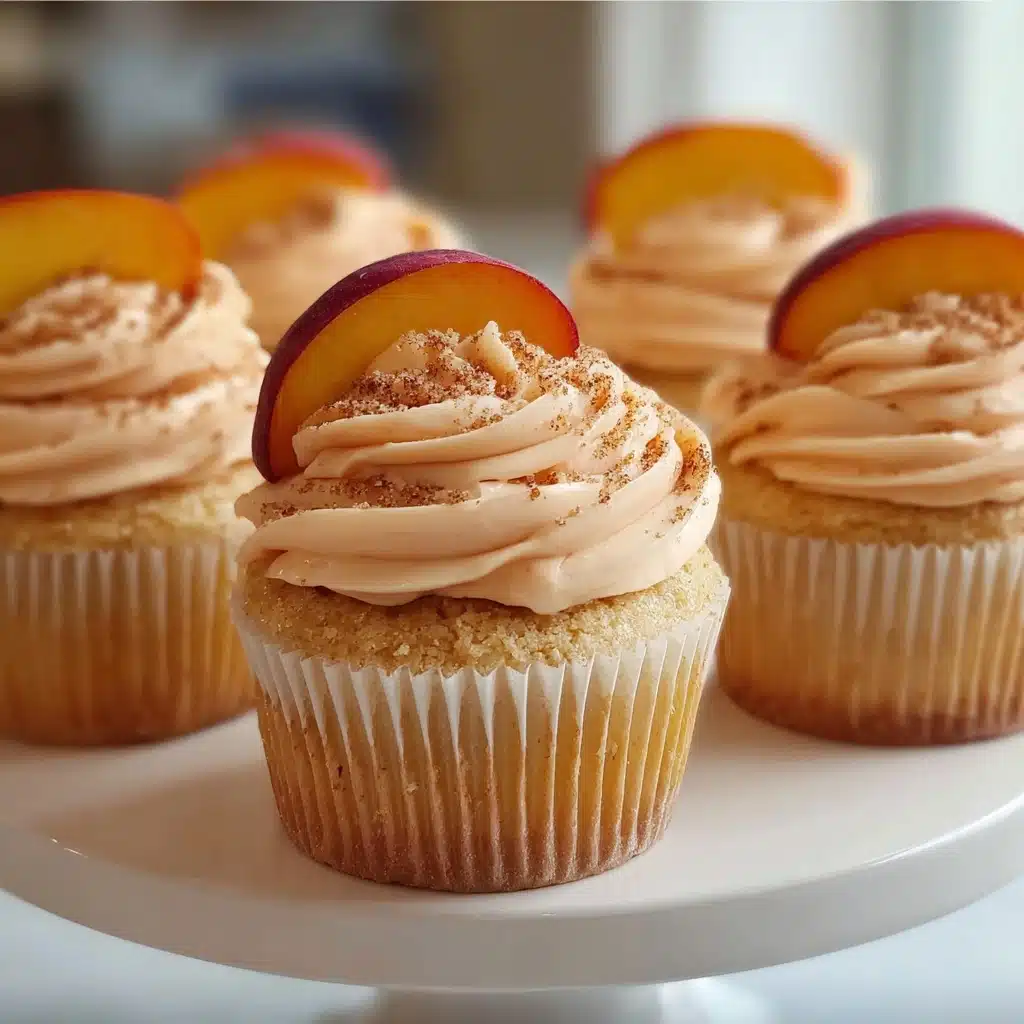 Honeyy Peach Cream Cheese Cupcakes Recipe