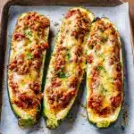 Easy Ground Beef Zucchini Boats Recipe