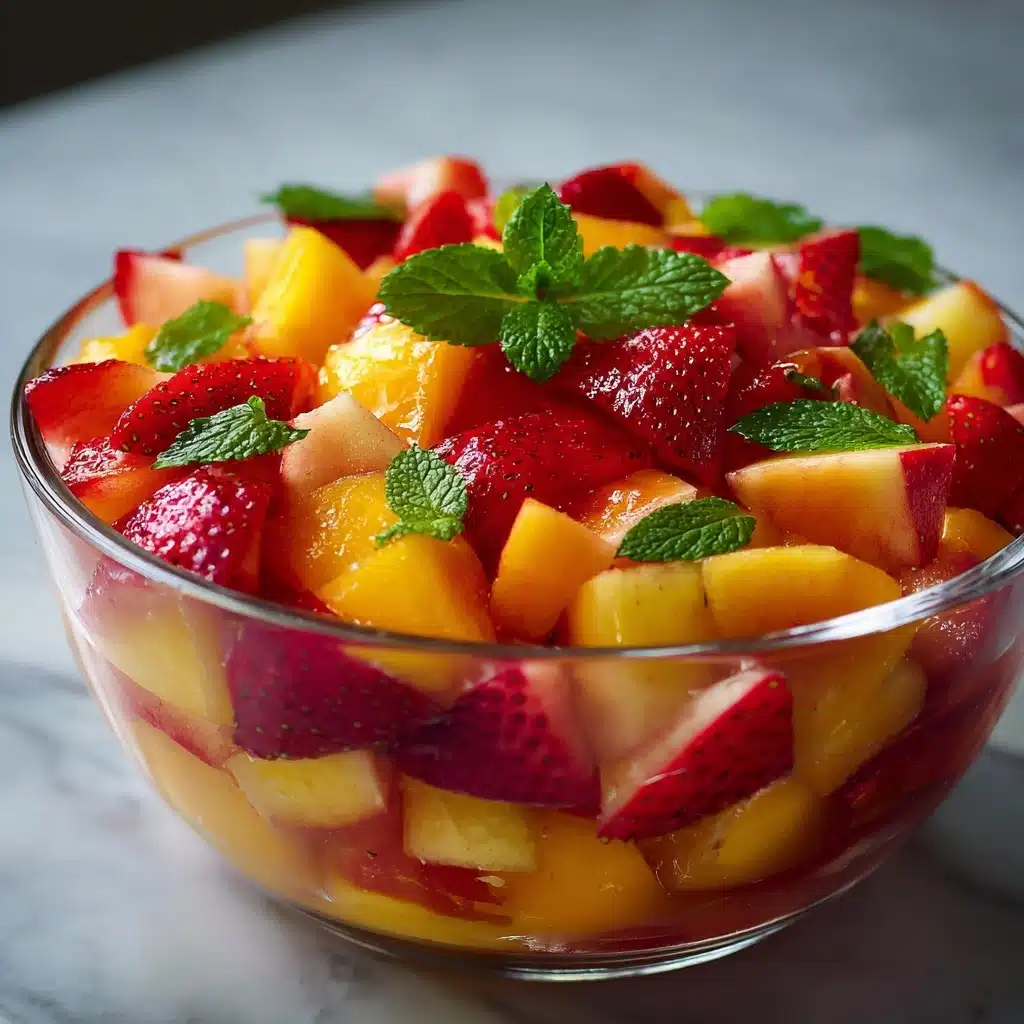 Summer Peach Fruit Salad Recipe - Recipe Image