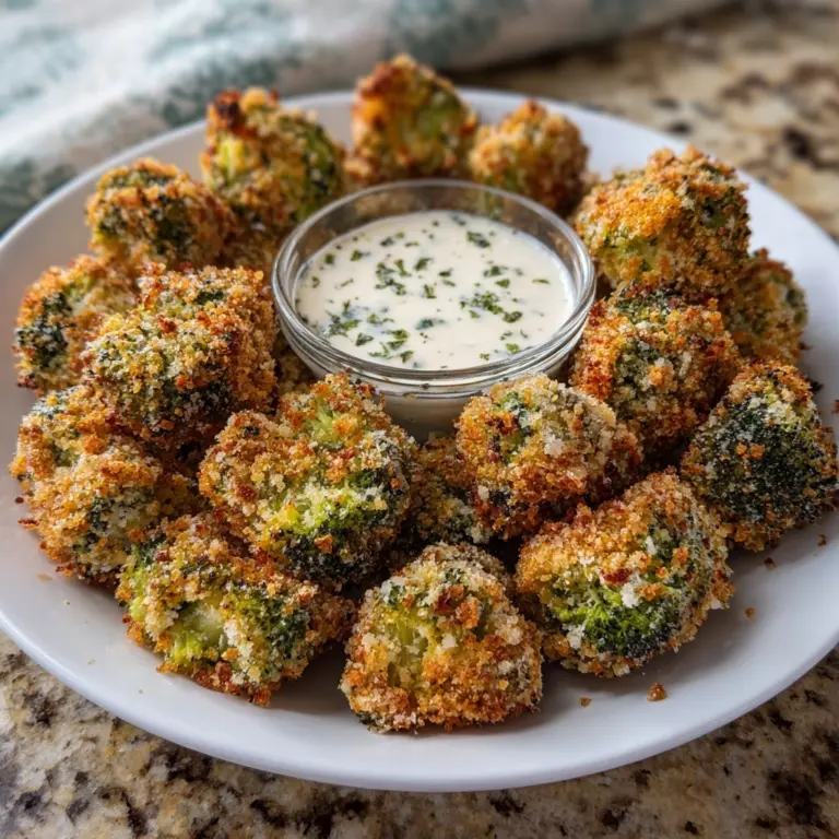 Crispy Cheese Baked Broccoli Recipe