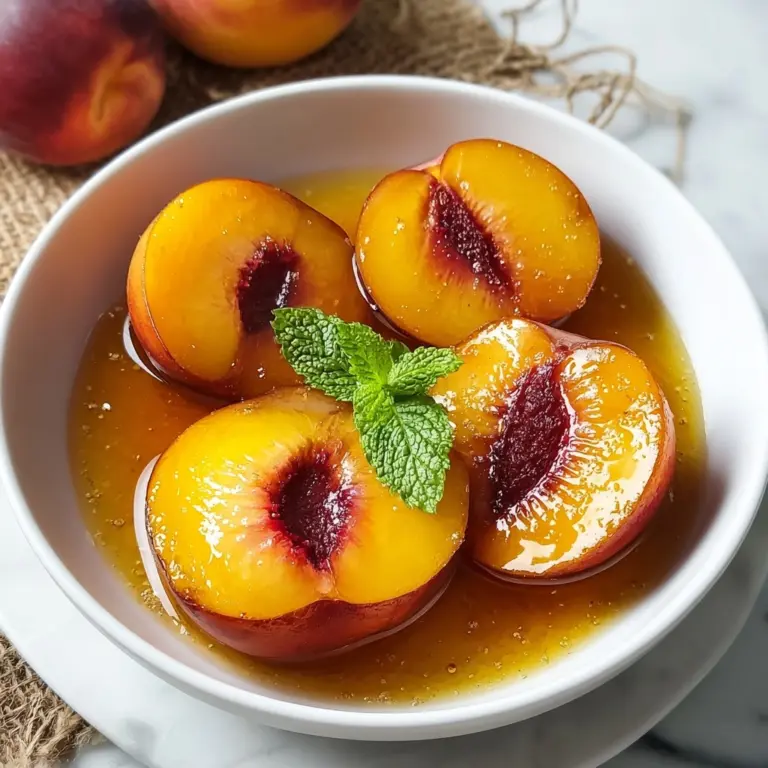 Cinnamon Sugar Baked Peaches Recipe