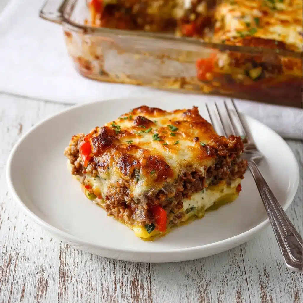 Ground Beef Zucchini Casserole Recipe - Recipe Image