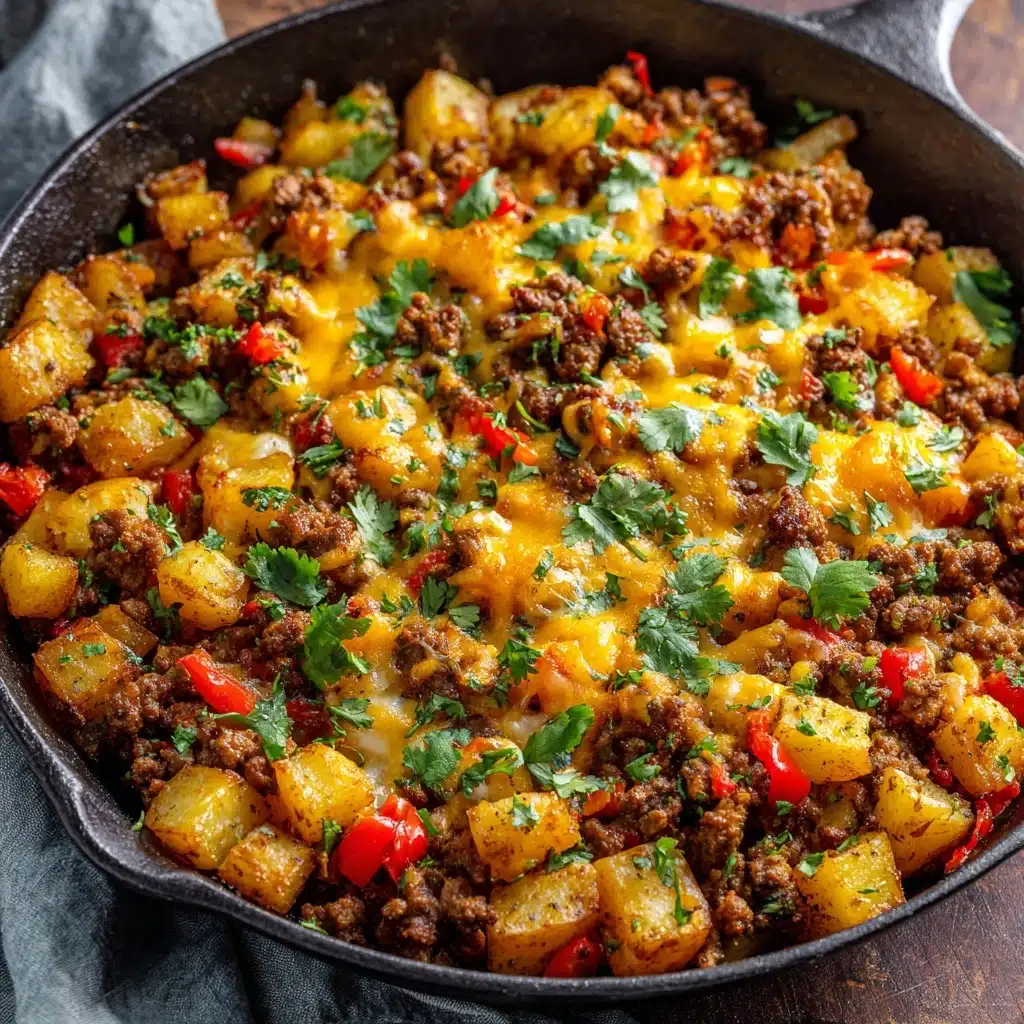 Mexican Ground Beef and Potato Skillet Recipe