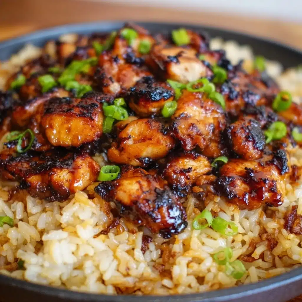Honey BBQ Chicken Rice Recipe - Recipe Image