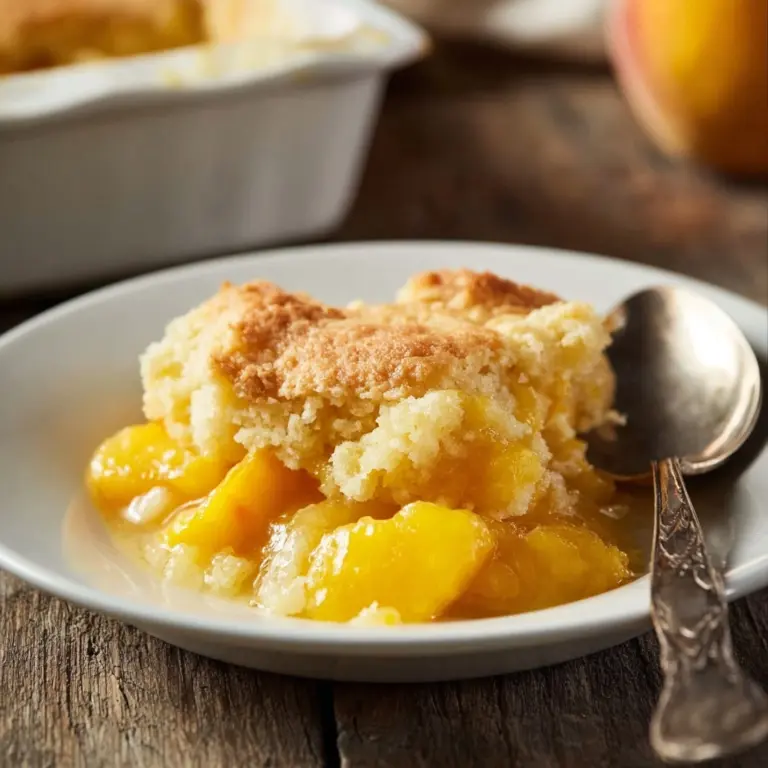 Easy Peach Cobbler Recipe